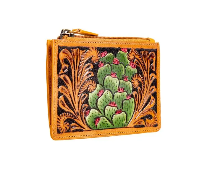 Spring Treasures Hand Tooled Credit Card Holder