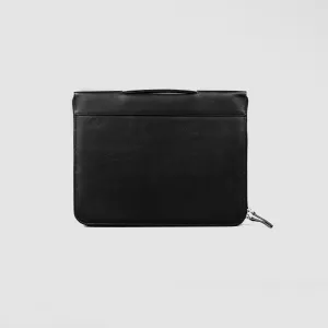 The Eclectic Black Leather Folio Organizer