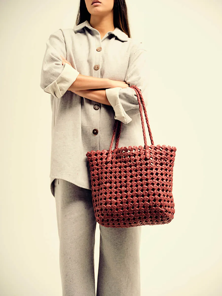 The Nudo Tote Red Wine