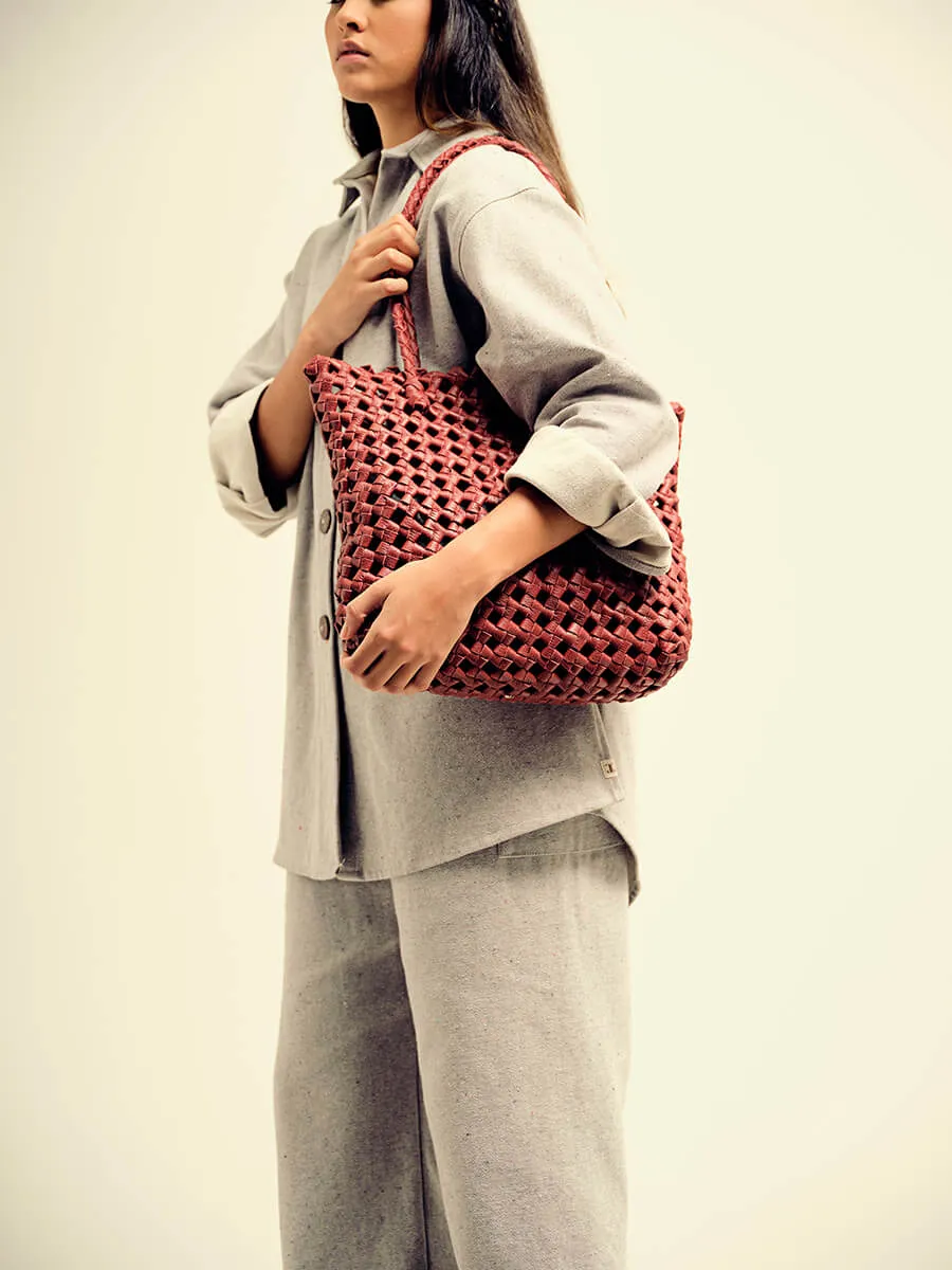 The Nudo Tote Red Wine