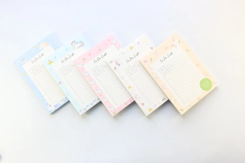 Unicorn To Do List - Memo Pad