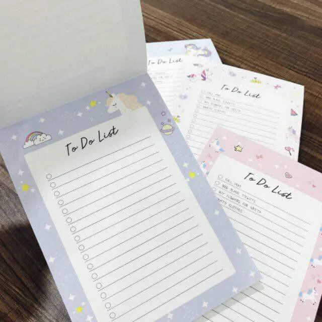 Unicorn To Do List - Memo Pad