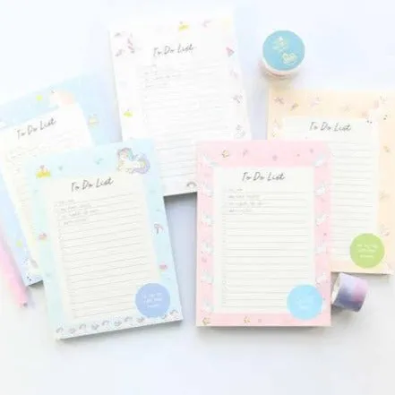 Unicorn To Do List - Memo Pad