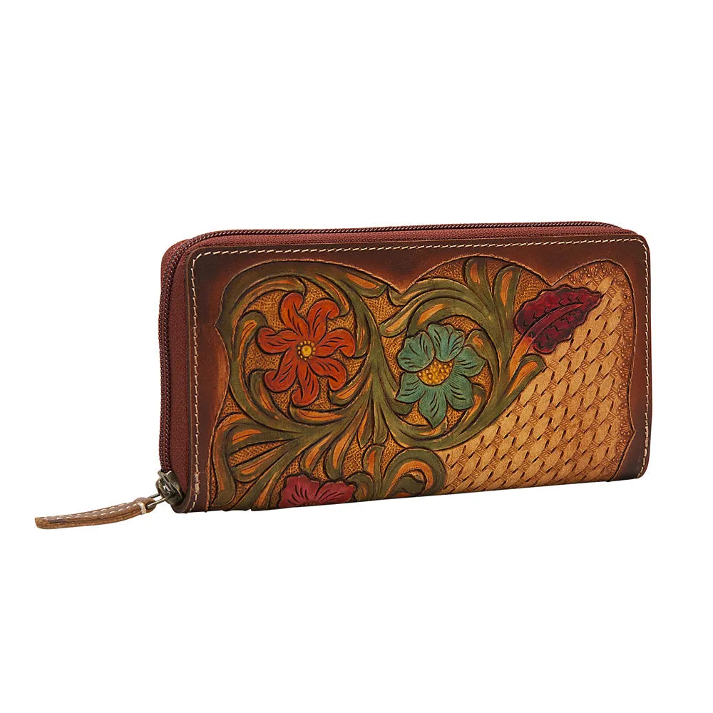 Zipper Floral Wallet