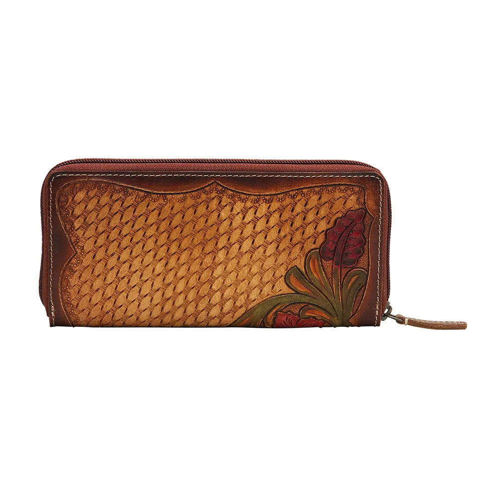 Zipper Floral Wallet